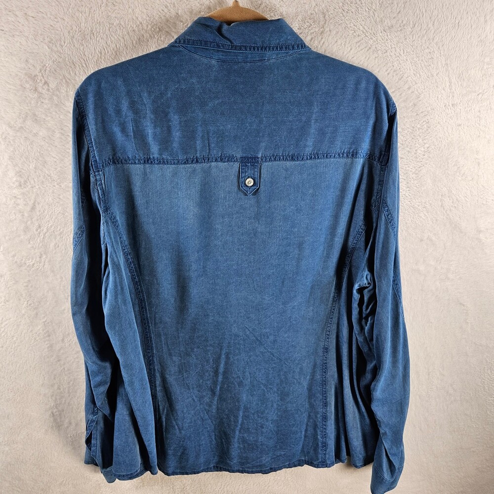 Jones New York Sport Chambray Button-Down Shirt Women's Size 2X - Picture 6 of 7